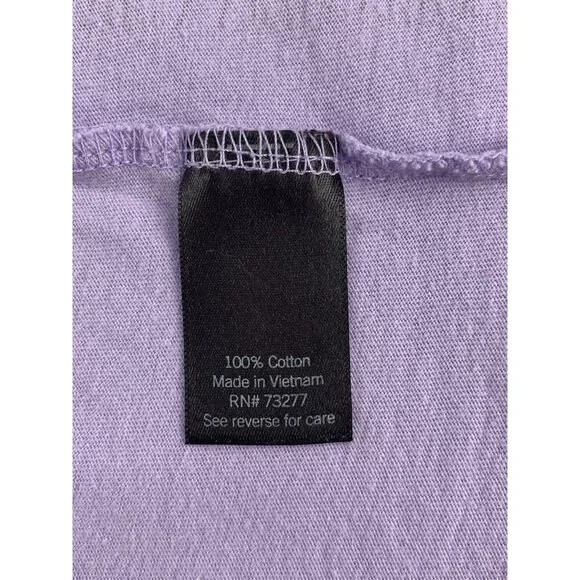 Simply Vera Vera Wang Purple "Lead With Your Heart" T-Shirt Size Small - Picture 9 of 9